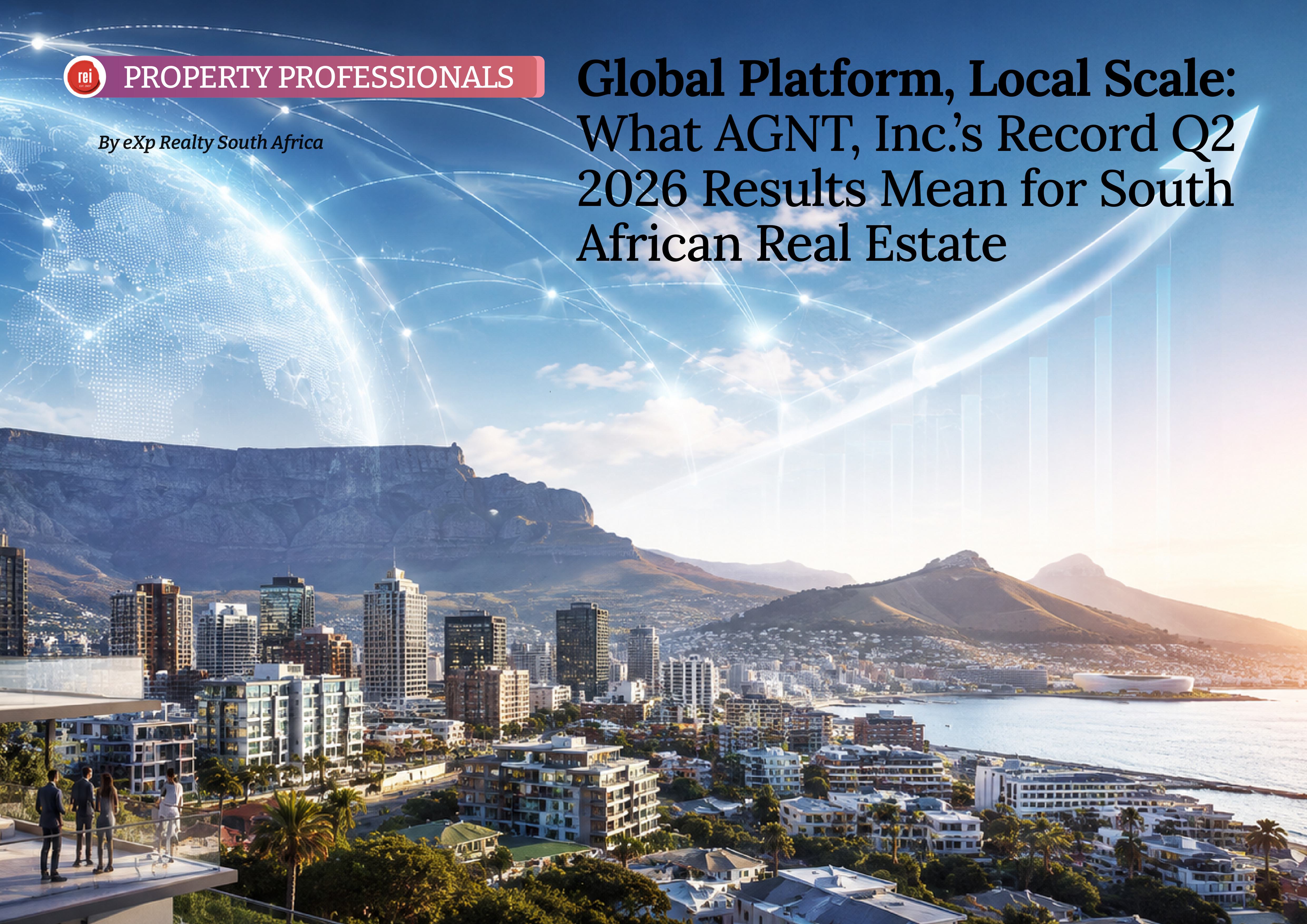 Global Platform, Local Scale: What AGNT, Inc.’s Record Q2 2026 Results Mean for South African Real Estate